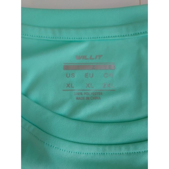NWOT Willit Mint Green Quick Dry UPF 50+ Sun Protect  Fishing Tee Shirt Size XL - Picture 3 of 5